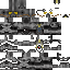 Black skin: raw texture render