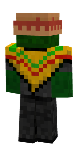 Black skin: body, back render