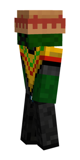Black skin: body, left side render