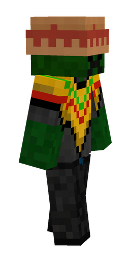 Black skin: body, right side render