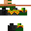 Black skin: raw texture render