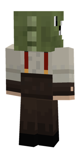 Black skin: body, back render