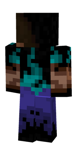 Black skin: body, back render
