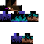 Black skin: raw texture render