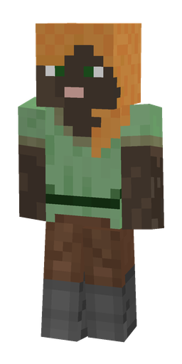 Brown skin: body, front render