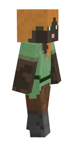 Brown skin: body, right side render