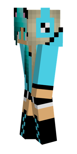 Black skin: body, left side render