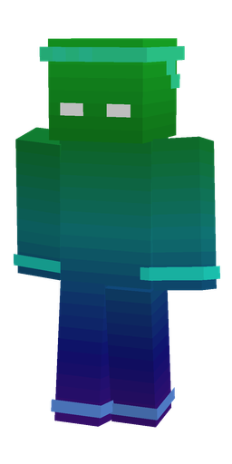 Blue skin: body, front render