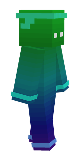 Blue skin: body, right side render