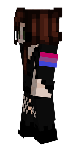 Black skin: body, left side render
