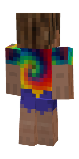 Blue skin: body, back render