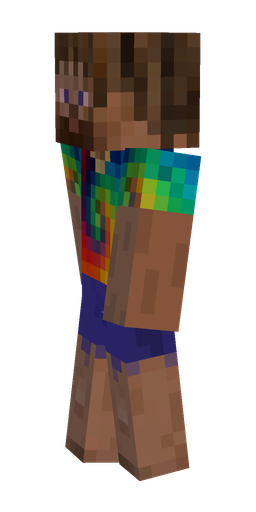 Blue skin: body, left side render