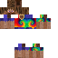 Blue skin: raw texture render