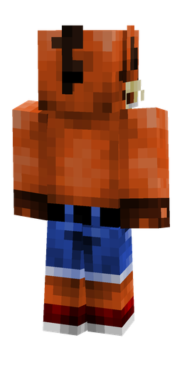 Brown skin: body, back render