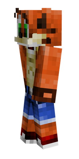 Brown skin: body, left side render
