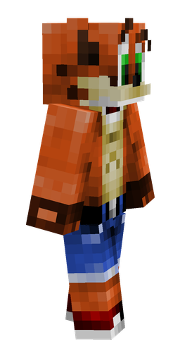 Brown skin: body, right side render