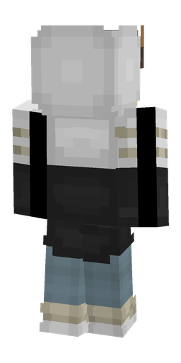 Black skin: body, back render