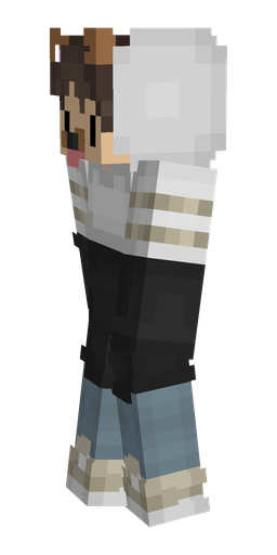 Black skin: body, left side render
