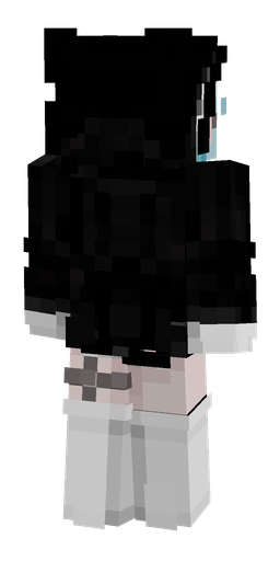 Black skin: body, back render