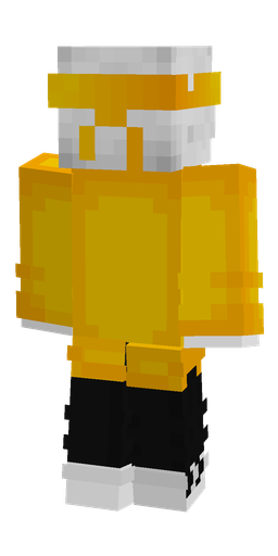 Black skin: body, back render