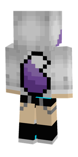 Black skin: body, back render