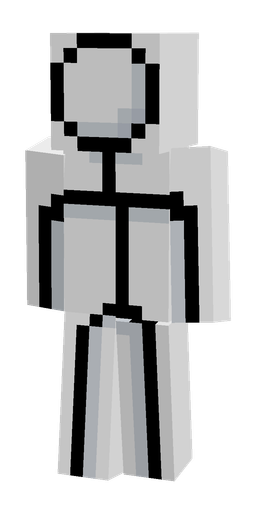 Black skin: body, back render