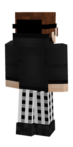 Black skin: body, back render