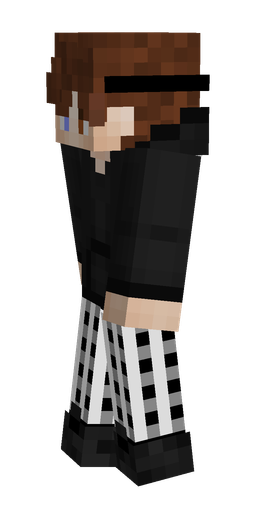 Black skin: body, left side render