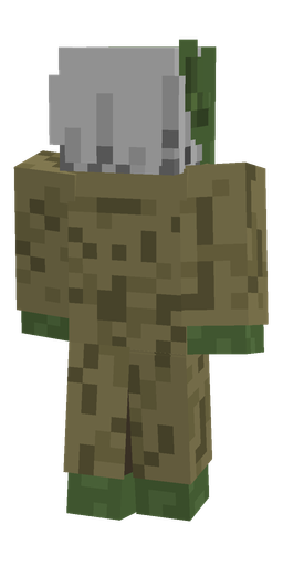 Brown skin: body, back render