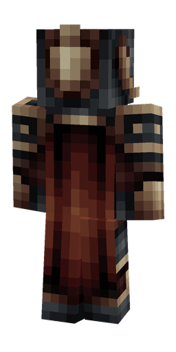 Black skin: body, back render