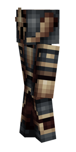 Black skin: body, left side render