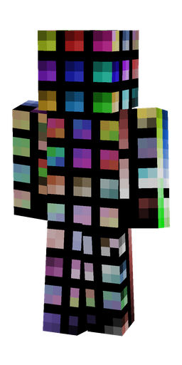 Blue skin: body, back render