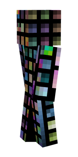 Blue skin: body, left side render