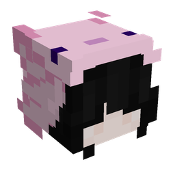 Pink skin: head render