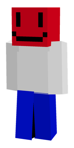Blue skin: body, front render