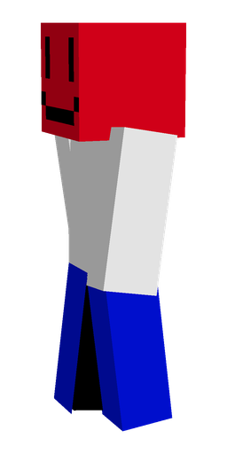 Blue skin: body, left side render