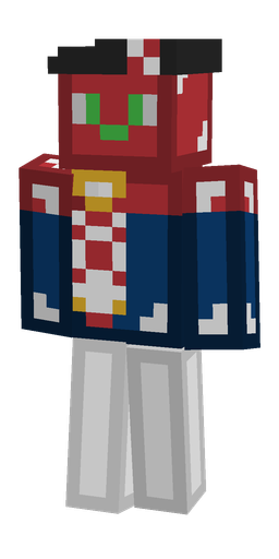 Blue skin: body, front render
