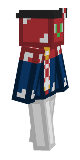 Blue skin: body, right side render