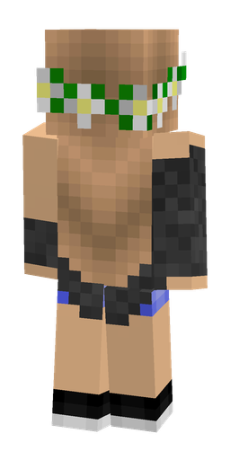 Black skin: body, back render