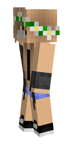 Black skin: body, left side render