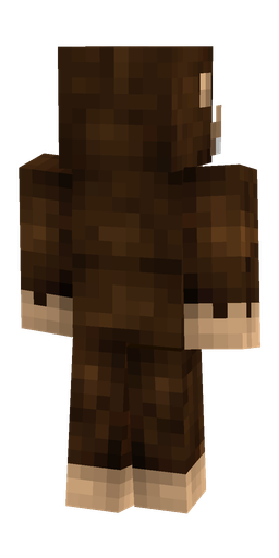 Black skin: body, back render