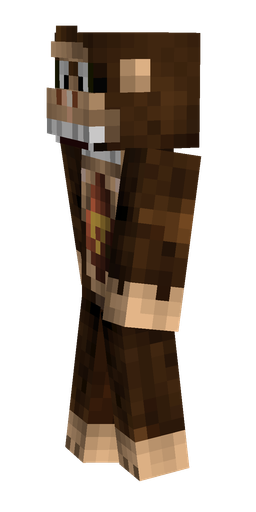Black skin: body, left side render