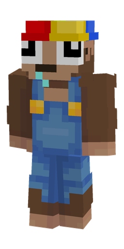 Blue skin: body, front render