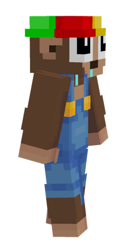 Blue skin: body, right side render