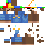 Blue skin: raw texture render