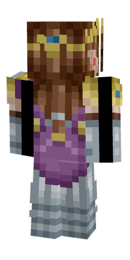 Brown skin: body, back render