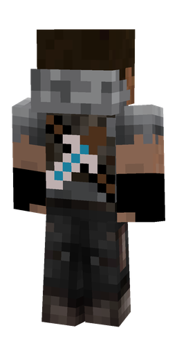 Black skin: body, back render