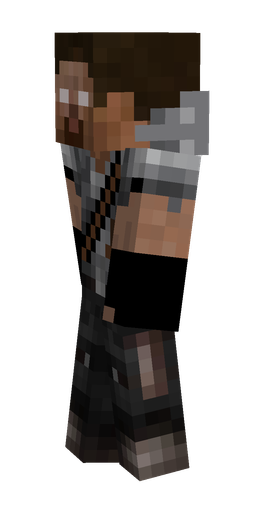 Black skin: body, left side render