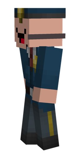 Black skin: body, left side render