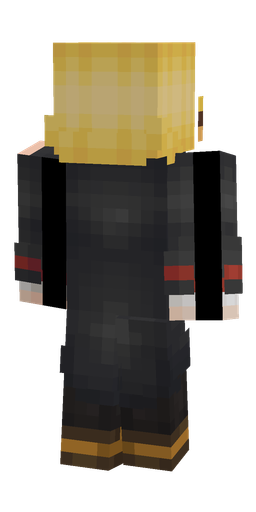 Black skin: body, back render